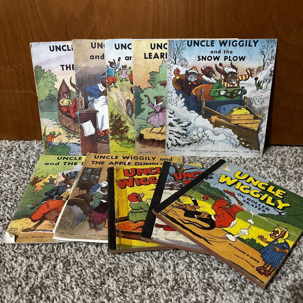 1939-1948 Lot of Uncle Wiggly Series Books